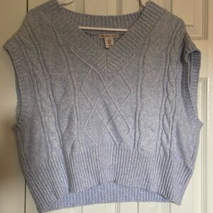 sincerely jules women’s light blue sweater vest (S)